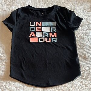 Under Armour Kids Black Tee with Colorful Graphic